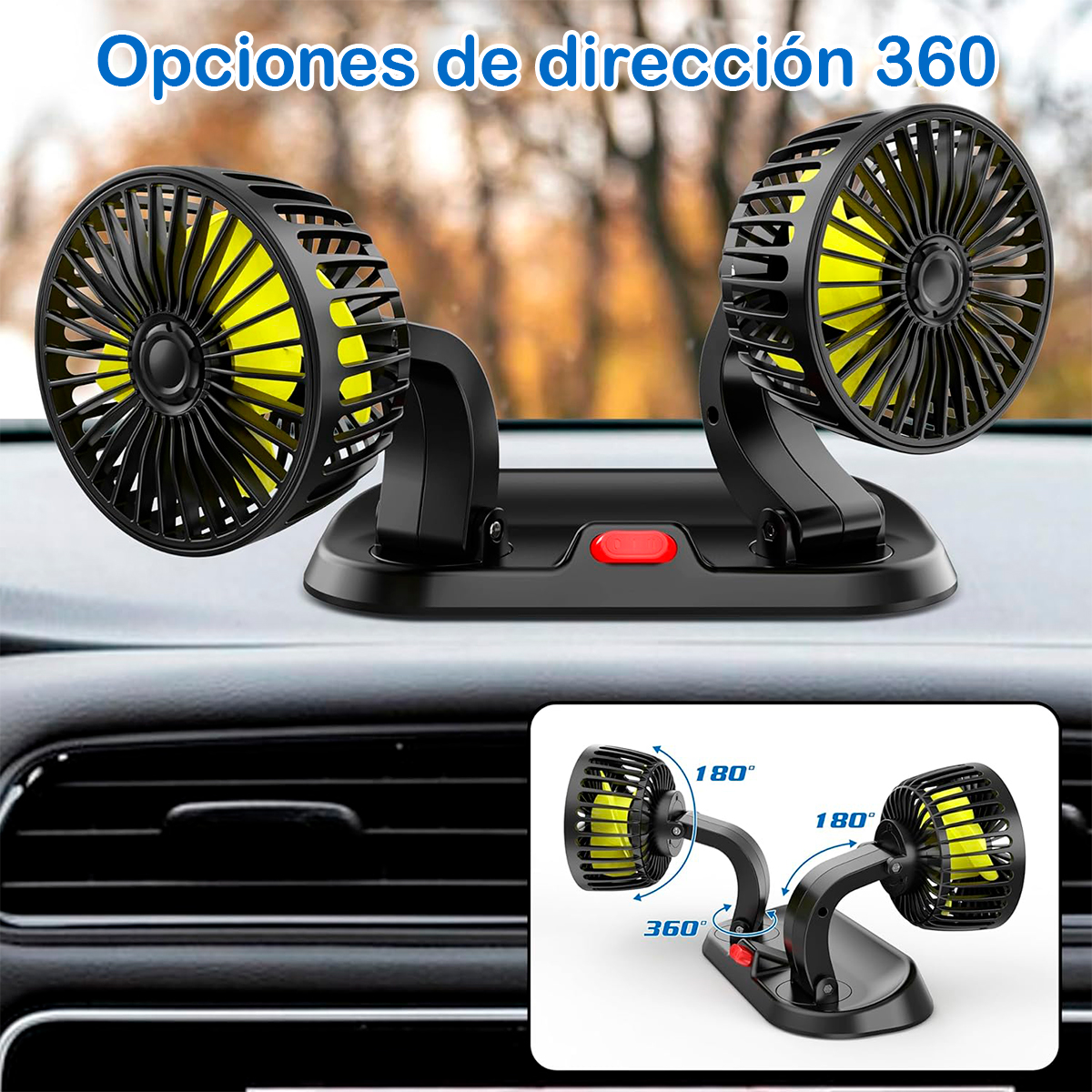 Miniatura 6 de Ventilador Doble De Coche LJPVI-20